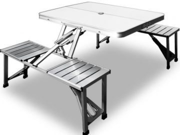 table de camping pliable